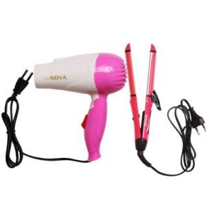 Nova 2 In 1 Nova Hair Straightener And Curler With Hair Dryer