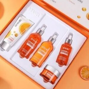 Dr Rashell Dr. Rashel Vitamin C 5in1 Set: Face Cleanser, Face Cream, Face Serum, Essence Toner & Cleansing Milk.