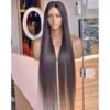 Quality Straight Wig With Kim K Closure 22"