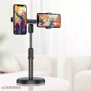 A Universal Stand Double Phone Stand Adjustable Tiktok Live Phone Stand