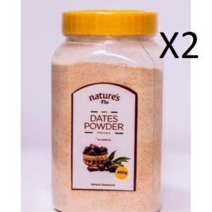 Naturesflo Dates Powder 400g .100% Organic Natural Sweetener X2
