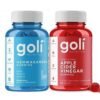 Goli Nutrition Ashwagandha Gummies PLUS Apple Cider Vinegar Gummies.