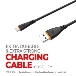 itel 2.1A Faster Charging, Extra Durable USB Type-C Data Cable