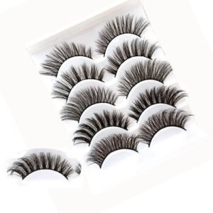 5 Pairs 3D Mink False Eyelashes Natural Handmade Lashes