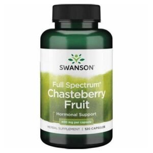 Swanson Chasteberry Fruit - Vitex 400mg, 120 Caps - Hormonal Support