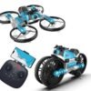 Flying Motorcycle Drone Drift Car Folding Quadcopter Wifi FPV Drone Camera RC 3D Flip & 2 Batteries