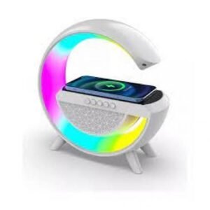 Bluetooth Speaker 3 In1 + Wireless Charger + Led Lamp  Bluetooth Wireless Charging LED RGB Convenient Mobile Charging
