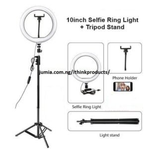 Selfie Ring Light Tripod Stand LED Phone Holder Ringlight