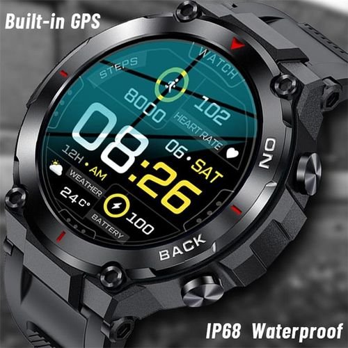 Black FD68 Touch Smart Sports Watch