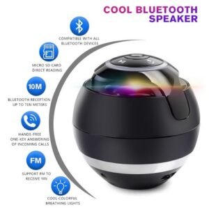 Portable Bluetooth Speaker Mini Wireless Speaker Radio FM- Black
