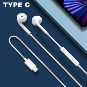 Fit Type Pattern Wired Type C Headphones Earbuds For Android Type C Enabled Earphones EARPIECE Headset EarP?d For Samsung Redmi Etc