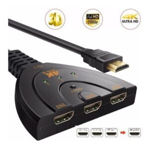 HDMI-compatible Switch 3 Port 4K HD 3 In 1 Out With High Speed Switcher Splitter