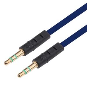 Noodle Style 3.5mm Jack Earphone Cable, Length: 1m