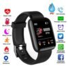 116plus smart watch heart rate and blood pressure monitor for men, women and children