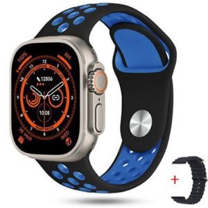 Series 8 Super Sports Smart Watch Ultra Clear Screen Bluetooth Call Smart Watch T8 Suitable for Android and IOS-2 Straps