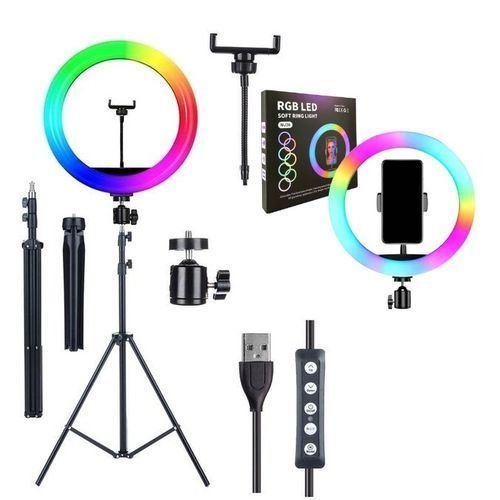 Camera Filter 10'' Inch Rgb Ringlight - Ring Light With Tripod Stand