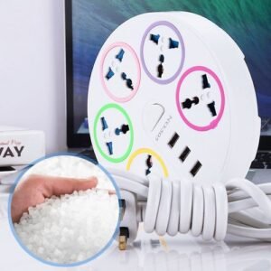 Usb Power 5Port USB 3 Port AC Well Spaced Original Intelligent Surge Protect Power Socket Extension Box