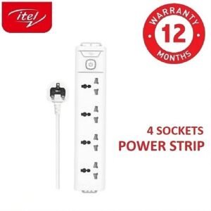 itel ISU-1431WL 4 Sockets 1.8Metre Cord Power Strip Extension Box