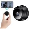 Mini HD 1080P Night Vision Wireless WiFi Spy Hidden Camera (Black)