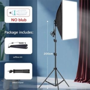 Photography Studio Soft Box Softbox With Lamp Holder +Tripod