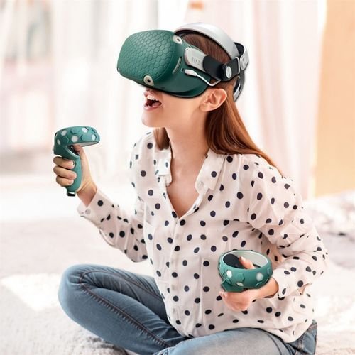 NEW 6IN1 Oculus Quest 2 Accessories,Quest 2 VR Silicon Cover