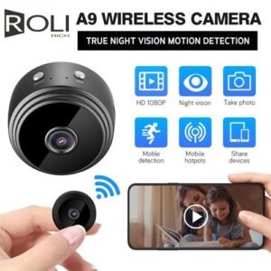 Roli A9 1080P Wireless CCTV IP Security Mini WiFi Cameras HD Remote Playback Video Spy Hidden Outdoor Home Monitor Camcorder