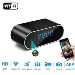 1080P Mini WiFi Spy Digital Clock Ip Cctv Camera