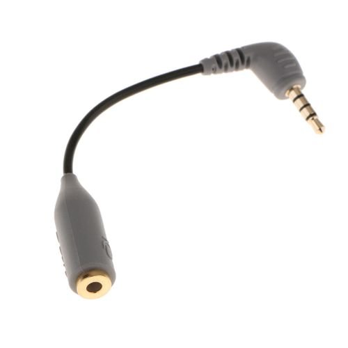 3.5mm TRS Female Microphone Adapter Cable To TRRS Male For IPhone