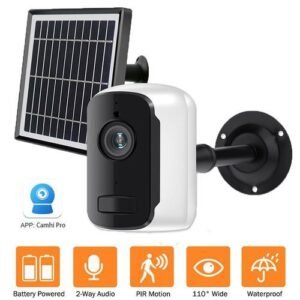 Mr. Diy Solar Powered CCTV  Wireless WIFI IP Camera 1080P 3MP