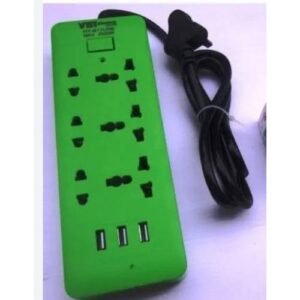 Vbt 3 Way Surge Protector Extension Box With USB Ports