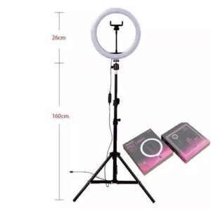 Genres 10Inches LED RingLight 26cm Phone Holder & Tripod