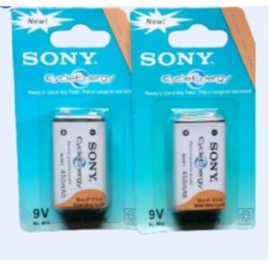 Sony 2 Pieces Of Sony 9 Volts Rechargable Batteries
