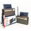 Meier AM/FM SOLAR RADIO With TF Card Slot BLUETOOTH MP3 Player Auxiliary Input  LED Light Portable Rechargeable RADIO