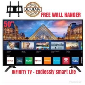Infinity 50" INCH SMART Full HD 4K SCREEN TV + FREE WALL HANGER