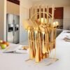 Gold Cutlery Spoon Set