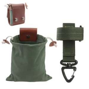 Collapsible Belt Bag With Hook Strap Foraging Bag Adjustable
