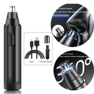 Rechargeable electric nose hair trimmer for men and women