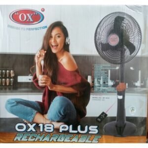 Ox 18 PLUS RECHARGEABLE STANDING FAN WITH DIGITAL DISPLAY