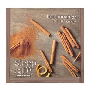 Bigelow Steep Caf? Hot Cinnamon Black Tea 50 Bags Per Box