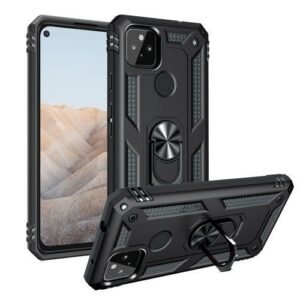 Google Pixel 5a 5g Rugged Protective Back Case - Black