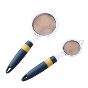 915 Generation 2Pcs Multifunctional Flour Sieve Stainless Steel Sieve