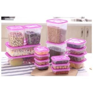 Food Freezer Plastic Storage Container - 17in1