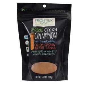 Frontier Co Op Organic Fair Trade Ground Ceylon Cinnamon 5.57oz 158g