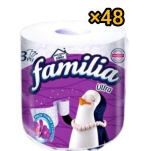 Familia 3 Ply Ultra Tissue Paper Scented Roll Purple X 48 Rolls.