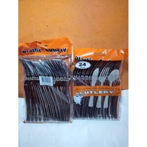 24 X 2(48pcs) Plastic Disposable Silver Fork,Party &Eateries