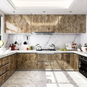 Marble Print Wallpaper Home Kitchen Adhesive Liner Carton