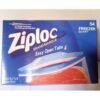 Ziploc Double Zipper 54 Freezer Quart Bags