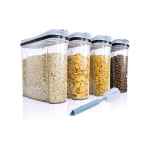 FreshKeeper Cereal Containers Storage Set, Airtight Food