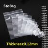 100pcs Transparent Small Ziplock Plastic Bags Jewe