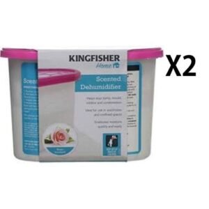 Kingfisher Dehumidifier For Mildew/Damp/Mould/Room Moisture X2